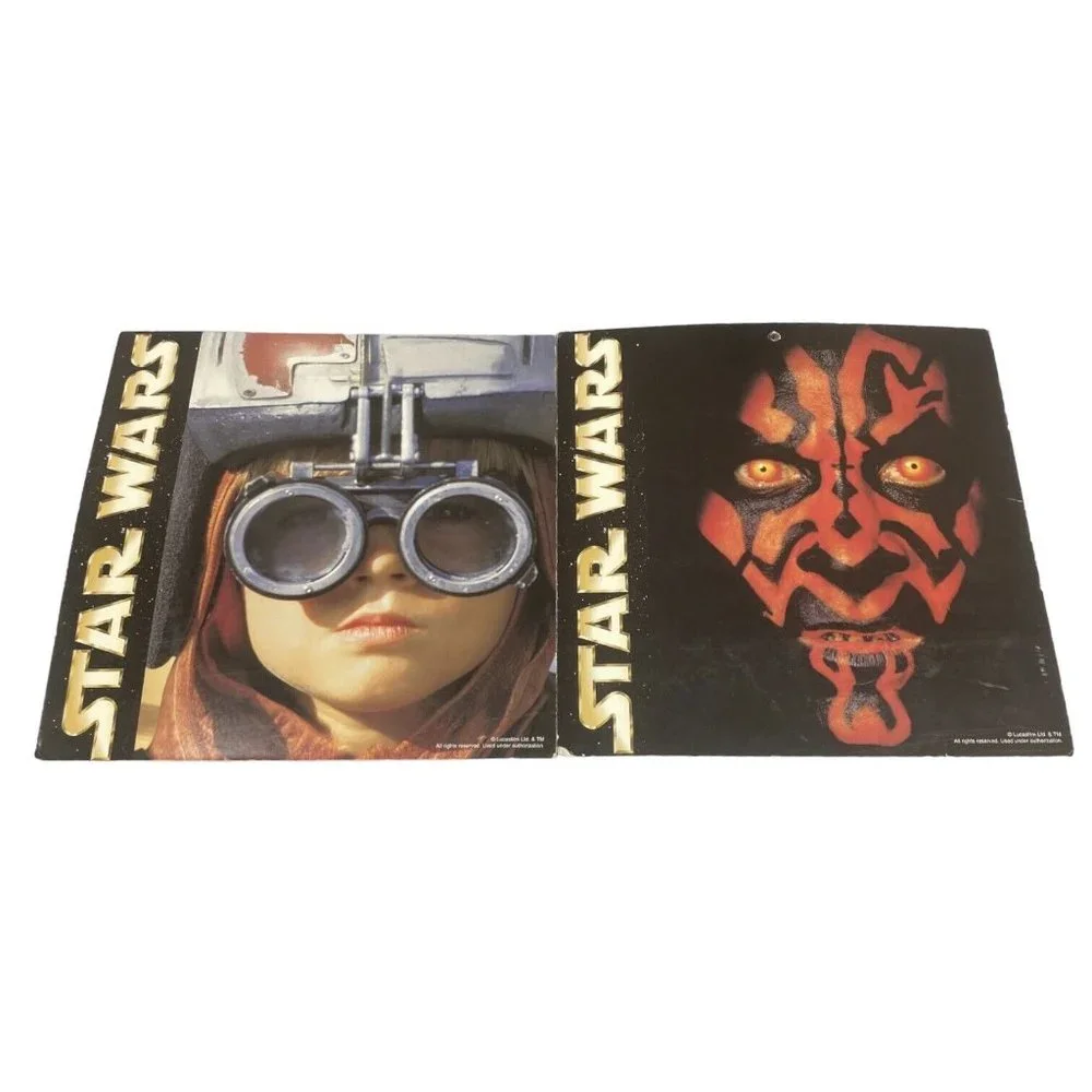 Star Wars Episode 1 Double Sided Sith Darth Maul & Anakin Promo Movie Signs 12” - Picture 1 of 14